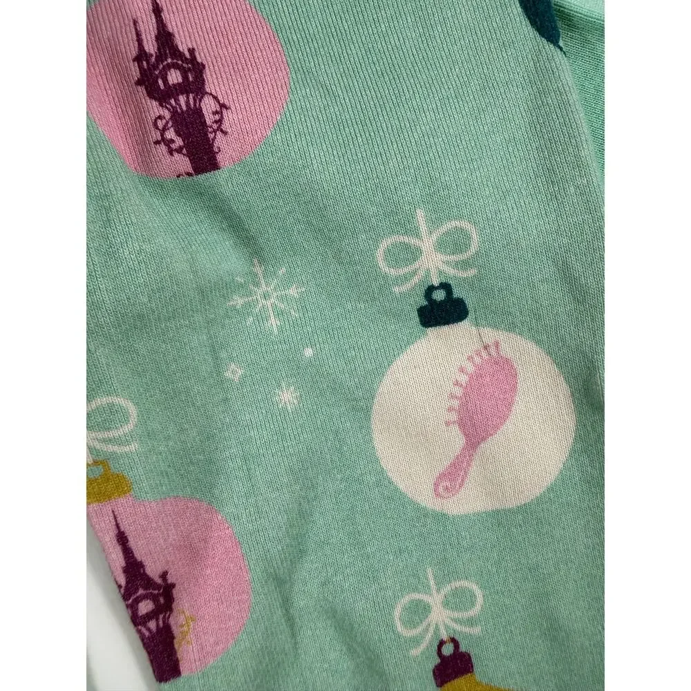 Hanna Andersson Disney Rapunzel Holiday Organic Cotton Pajama Set Size 4